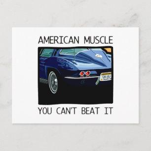 Amerikanischer Muscle-Car, klassischer und vintage Postkarte