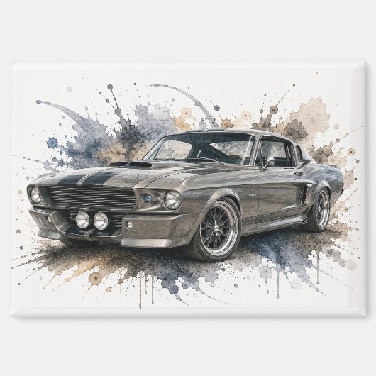 Amerikanischer Muscle-Car-Magnet Magnet (Vorderseite)