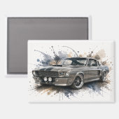 Amerikanischer Muscle-Car-Magnet Magnet (Vorderseite/Rückseite)