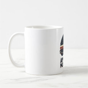 Amerikanischer Muscle-Car-Vintage-Flagge-Shirt-Des Kaffeetasse