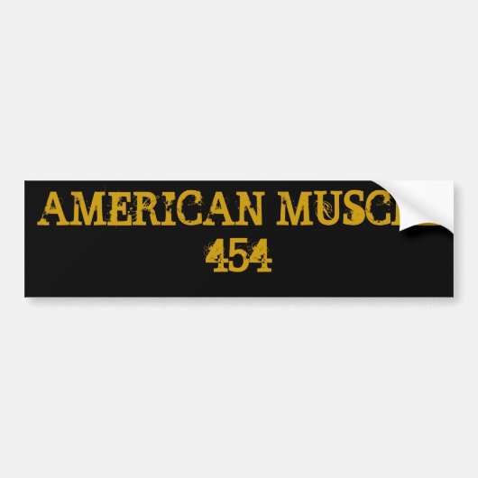 AMERIKANISCHER MUSKEL 454 AUTOAUFKLEBER (Vorne)