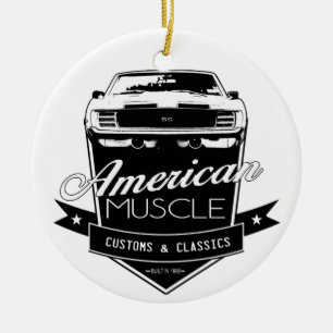 Amerikanischer Muskel Camaro Keramik Ornament