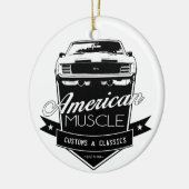 Amerikanischer Muskel Camaro Keramik Ornament (Links)