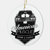 Amerikanischer Muskel Chevelle Keramik Ornament (Links)