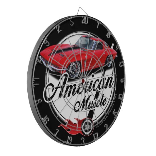 Amerikanischer Muskel Korvette Dartscheibe (Vorderseite Links)