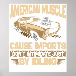 Amerikanischer Muskel Poster