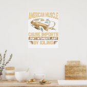 Amerikanischer Muskel Poster (Küche)