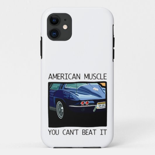 Amerikanischer Muskelauto, klassischer und Case-Mate iPhone Hülle (Rückseite)