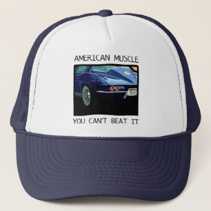 Amerikanischer Muskelauto, klassischer und Truckerkappe