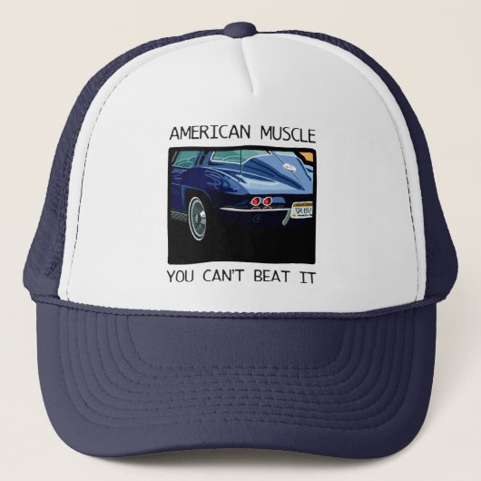 Amerikanischer Muskelauto, klassischer und Truckerkappe (Vorderseite)
