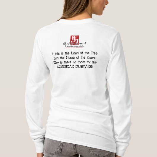 AMERIKANISCHER MUSTANG T-Shirt (Rückseite)