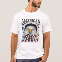 Amerikanischer Muster-T - Shirt des Adler-3D