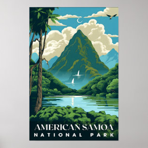 Amerikanischer Nationalpark Samoa Naturschutzgebie Poster