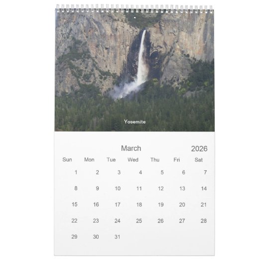 Amerikanischer Nationalpark-Südwesten Kalender (Mär 2026)
