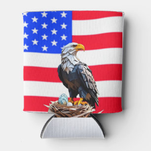 Amerikanischer Origami-Adler Koozie Dosenkühler
