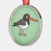 Amerikanischer Oystercatcher Ornament Aus Metall (Links)