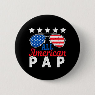 Amerikanischer Pap Retro 4. Juli Patriotischer Opa Button