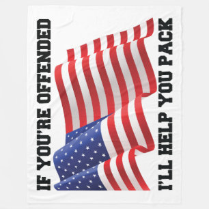Amerikanischer Patriot Fleecedecke