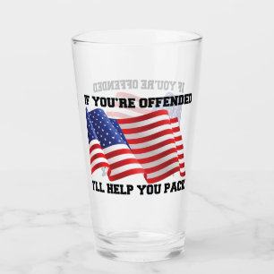 Amerikanischer Patriot  Glas