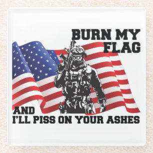 Amerikanischer Patriot Glasuntersetzer