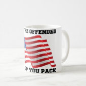 Amerikanischer Patriot Kaffeetasse (VorderseiteRechts)