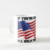 Amerikanischer Patriot Kaffeetasse (Vorderseite Links)