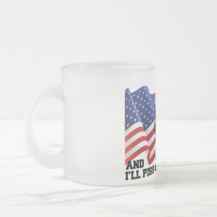 Amerikanischer Patriot Mattglastasse