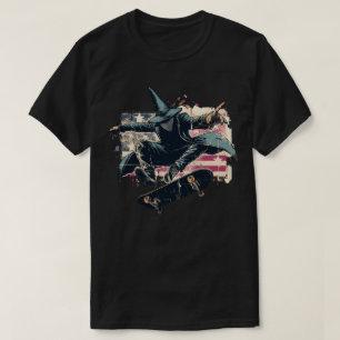 Amerikanischer Patriot Skate Magier T-Shirt