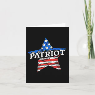 Amerikanischer Patriot Usa Sternenflagge Vintage a Karte