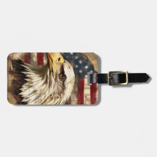 Amerikanischer patriotischer Adler-Gepäckanhänger Gepäckanhänger