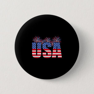 Amerikanischer patriotischer USA-Männer Frauen Fla Button