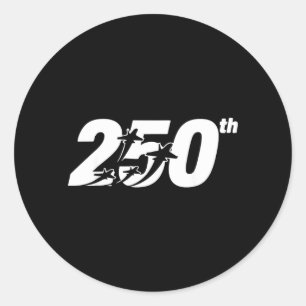 Amerikanischer Patriotismus 2026 4. Juli 250. Runder Aufkleber