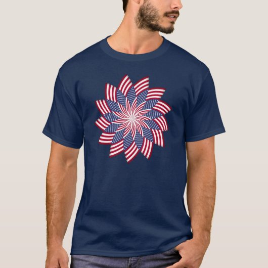 Amerikanischer Pinwheel-Dunkelheits-T - Shirt (Vorderseite)
