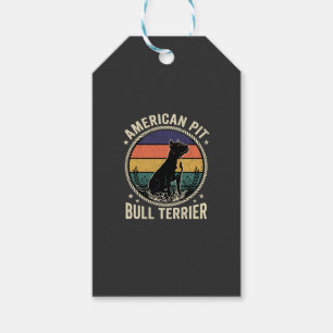 Amerikanischer Pit Bull Terrier Hund Vintage Sonne Geschenkanhänger