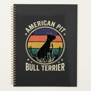 Amerikanischer Pit Bull Terrier Hund Vintage Sonne Planer