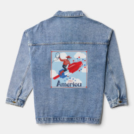 Amerikanischer Pop-Cowboy Jeansjacke