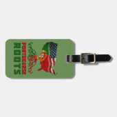 Amerikanischer Portugiese wurzelt Gepäckanhänger (Vorderseite horizontal)