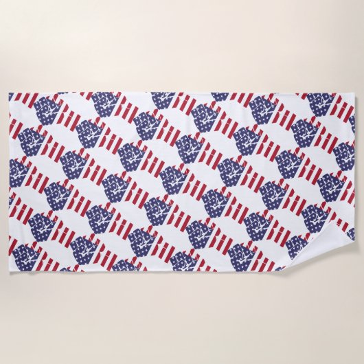 amerikanischer Power Strandtuch (Vorderseite)