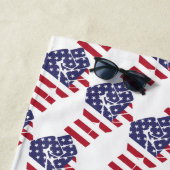 amerikanischer Power Strandtuch (Beispiel)