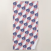amerikanischer Power Strandtuch (Vorderseite)
