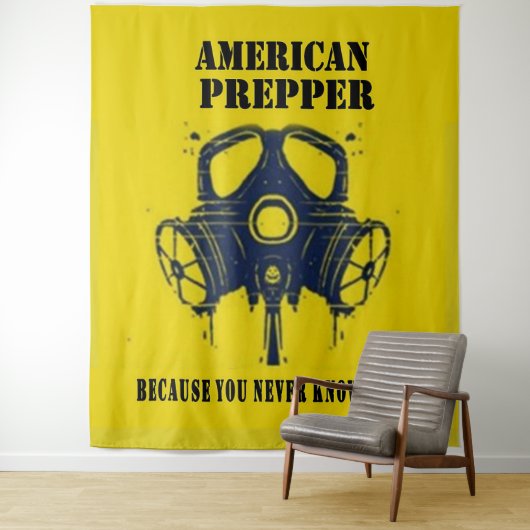 AMERIKANISCHER PRÄPPER WANDTEPPICH (Beispiel)