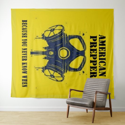 AMERIKANISCHER PRÄPPER WANDTEPPICH (Beispiel (Horizontal))