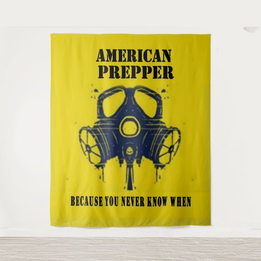 AMERIKANISCHER PRÄPPER WANDTEPPICH (Vorderseite)