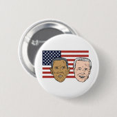 Amerikanischer Präsident Barack und VP Joe Biden Button (Vorne & Hinten)