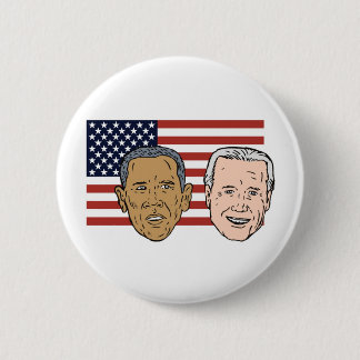 Amerikanischer Präsident Barack und VP Joe Biden Button