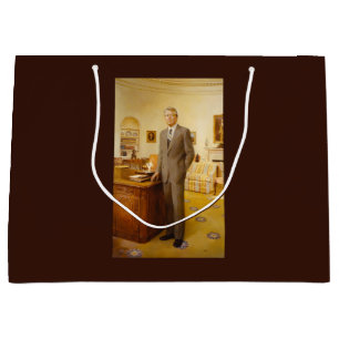 Amerikanischer Präsident James Earl Carter Oval Of Große Geschenktüte