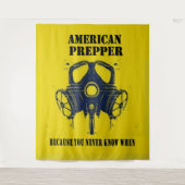 AMERIKANISCHER PREPPER WANDTEPPICH (Vorderseite)