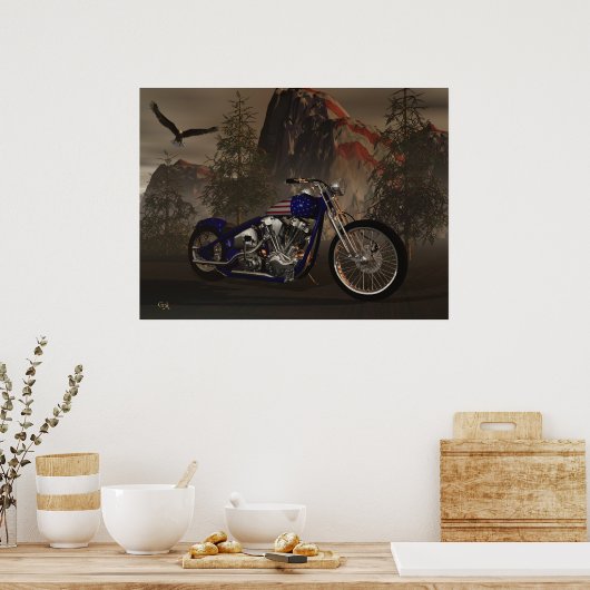 "AMERIKANISCHER PRIDE" POSTER (Küche)