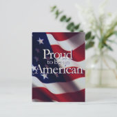 AMERIKANISCHER PRIDE POSTKARTE (Stehend Vorderseite)