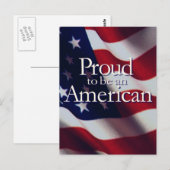 AMERIKANISCHER PRIDE POSTKARTE (Vorne/Hinten)